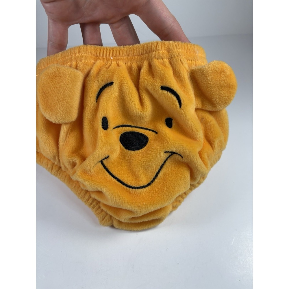 Winnie The Pooh Themed Embroidered Plush Diper Cover 6 Months Yellow